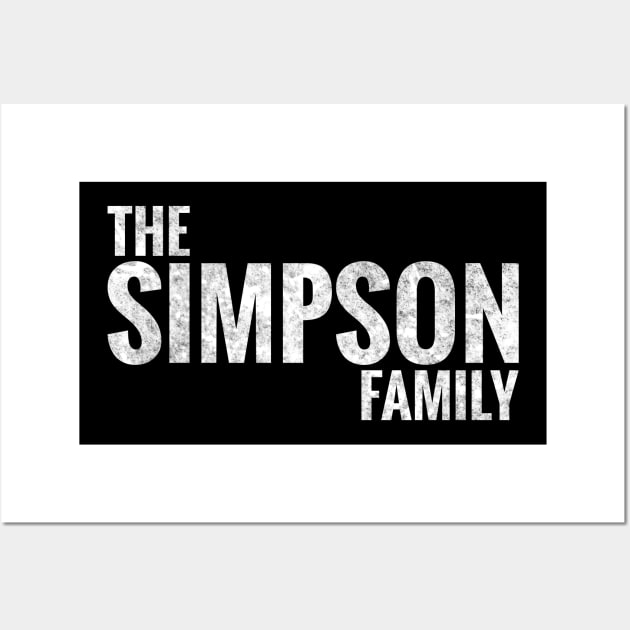 The Simpson Family Simpson Surname Simpson Last name Wall Art by TeeLogic